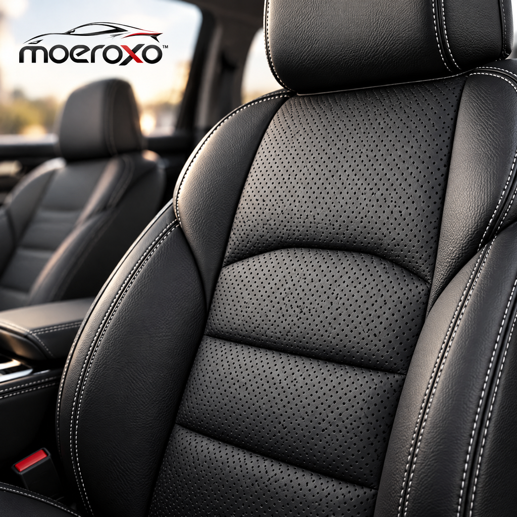 moeroxo™ Premium Leather Car Seat Cover Set