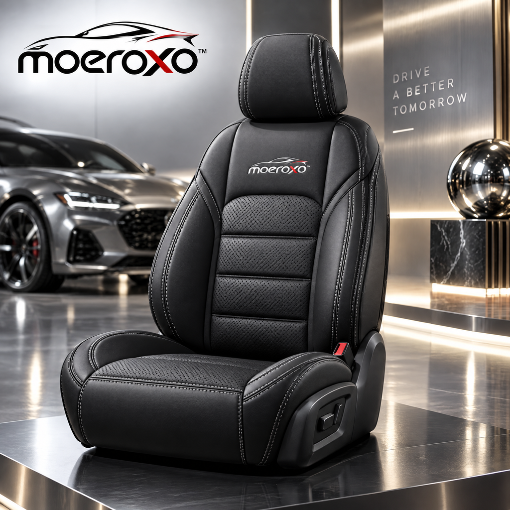 moeroxo™ Premium Leather Car Seat Cover Set