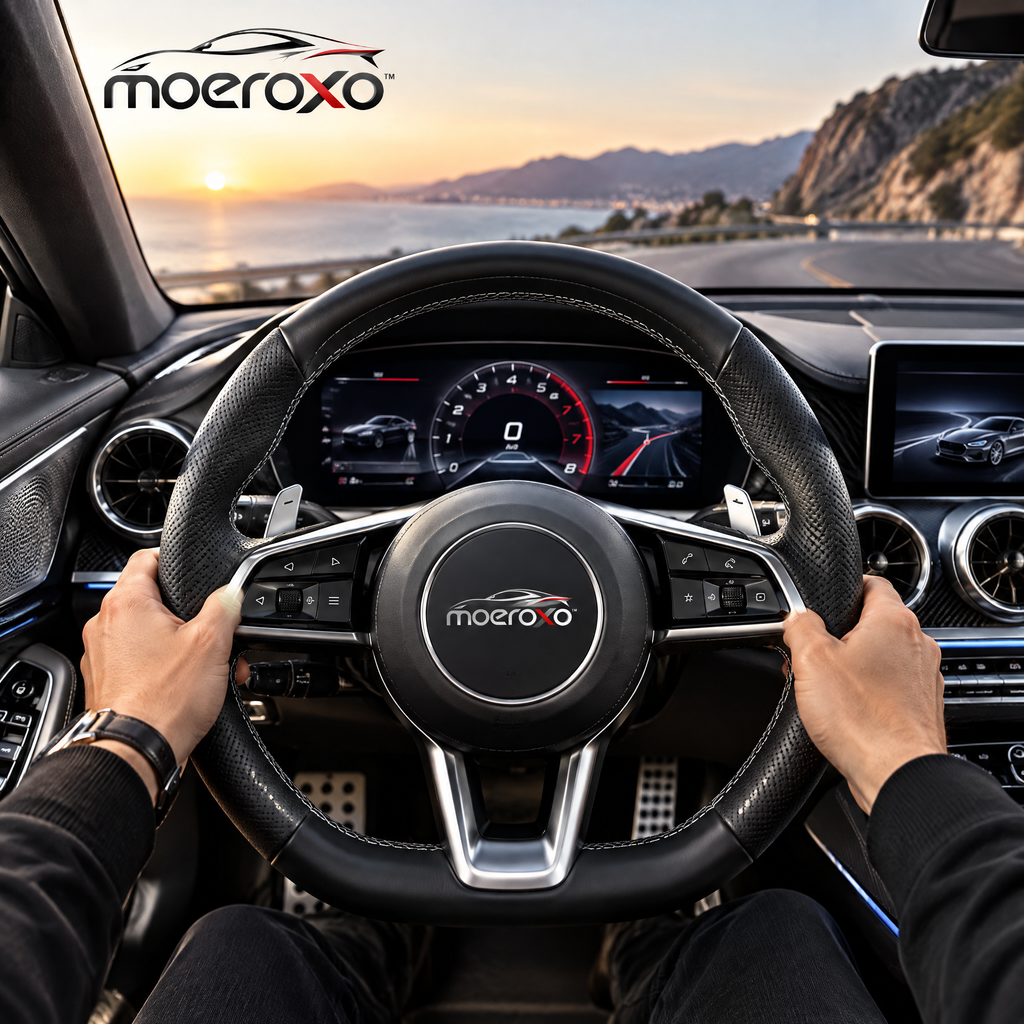 moeroxo™ Premium Leather Steering Wheel Cover