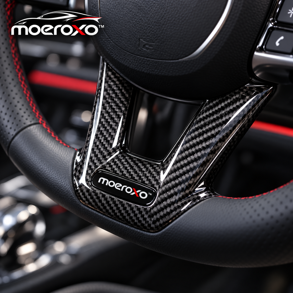 moeroxo™ Carbon Fiber Steering Wheel Trim Cover