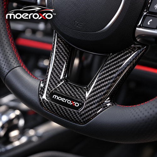 moeroxo™ Carbon Fiber Steering Wheel Trim Cover