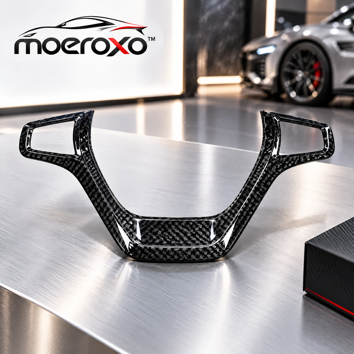 moeroxo™ Carbon Fiber Steering Wheel Trim Cover