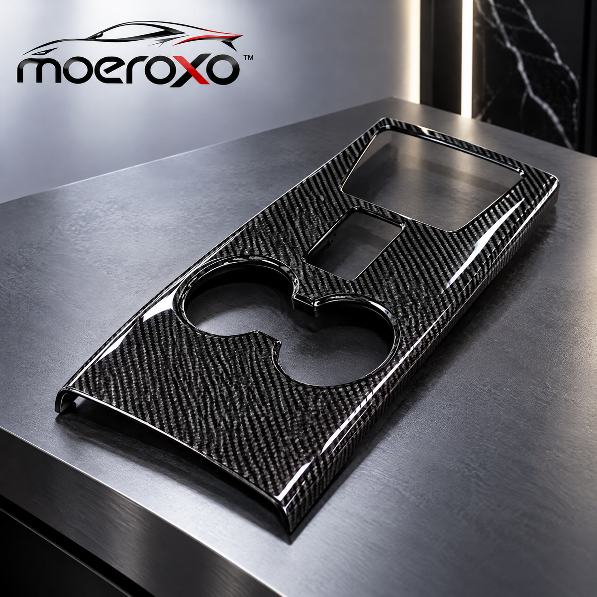 moeroxo™ Carbon Fiber Center Console Cover