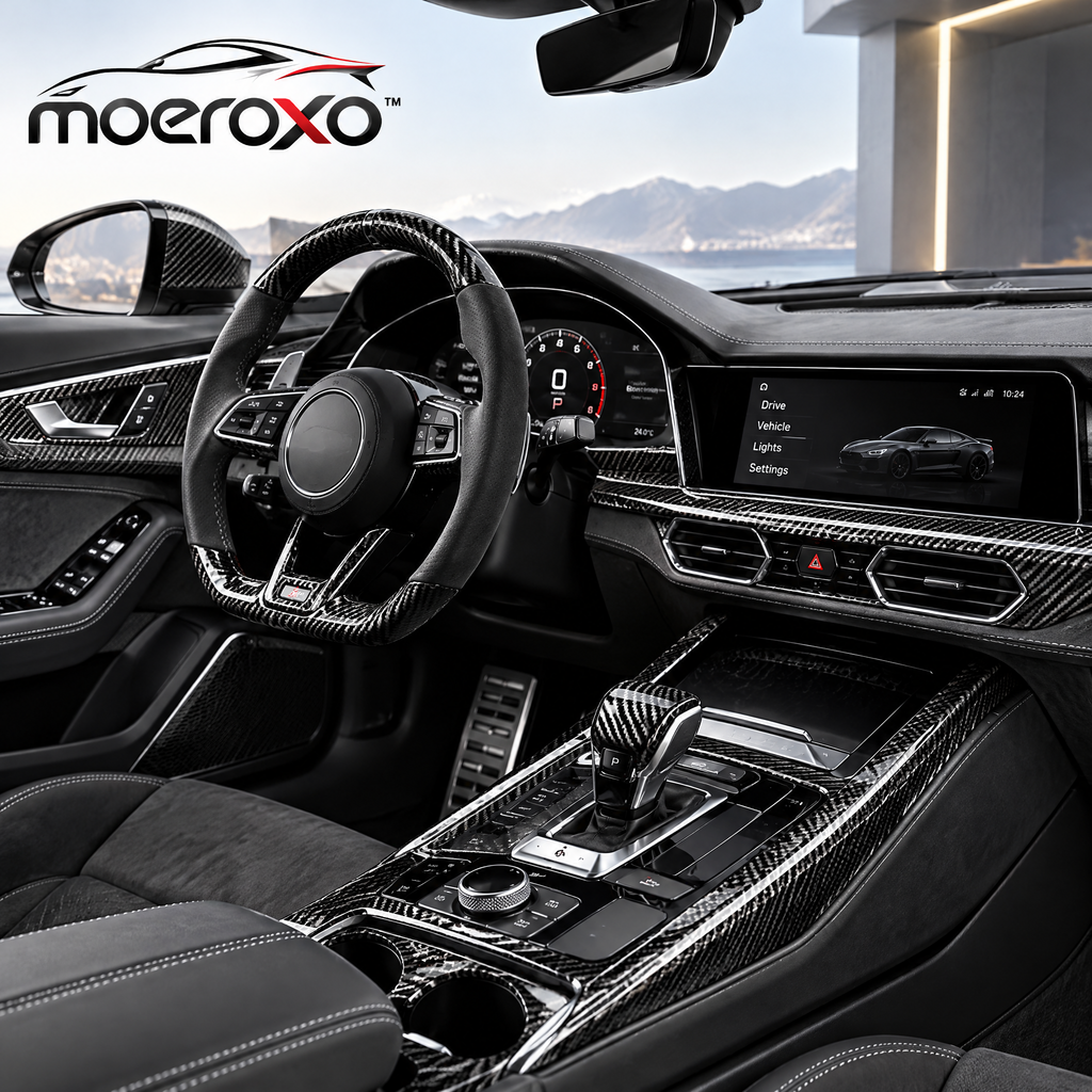 moeroxo™ Carbon Fiber Center Console Cover