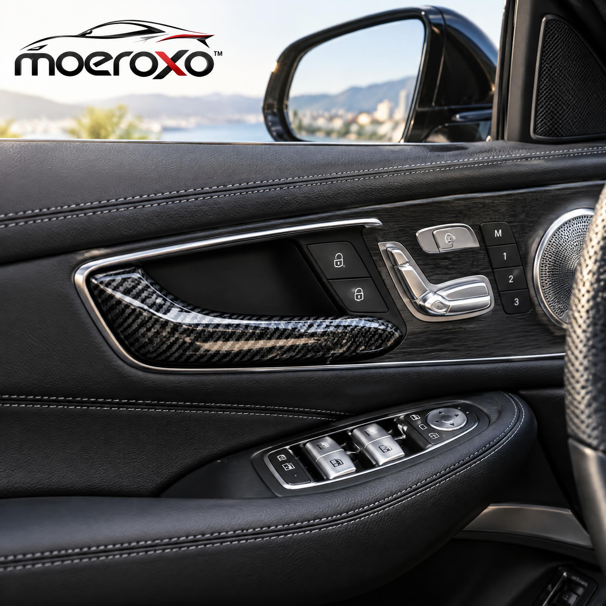 moeroxo™ Premium Carbon Fiber Door Handle Cover Set