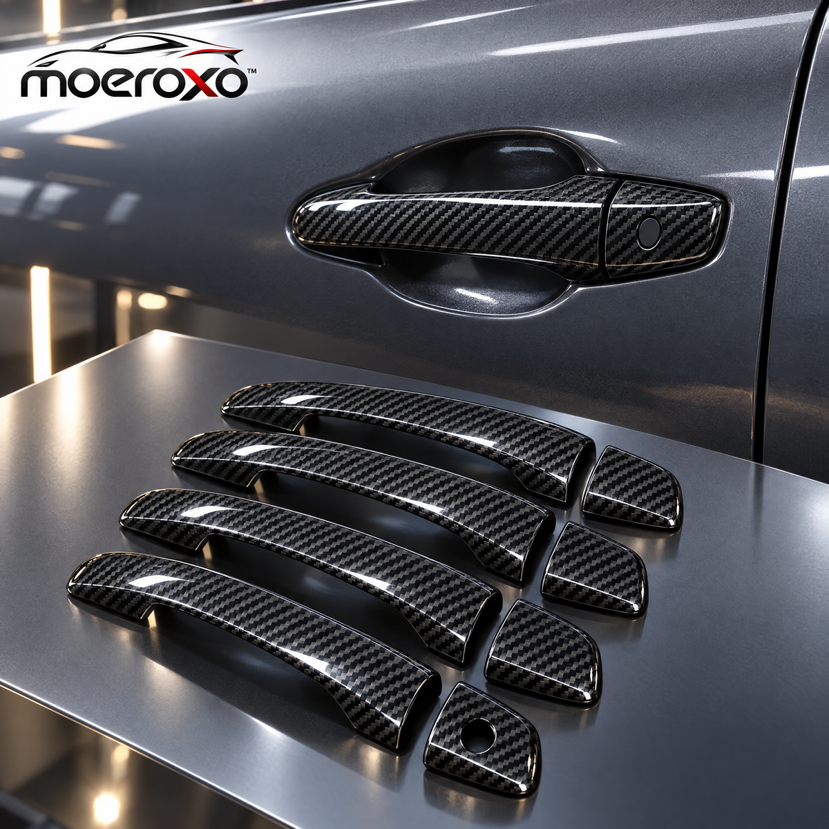 moeroxo™ Premium Carbon Fiber Door Handle Cover Set