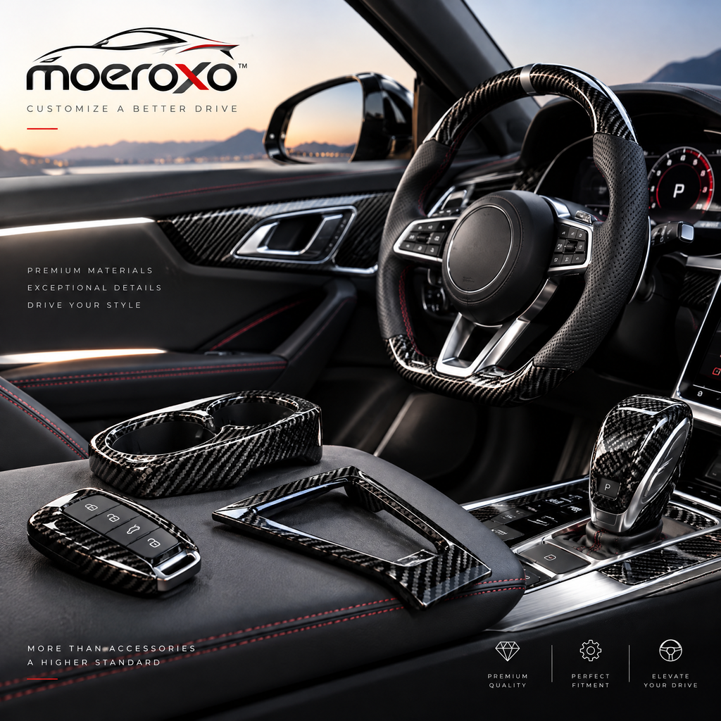 moeroxo™ Premium Carbon Fiber Door Handle Cover Set
